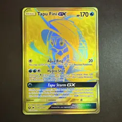 Tapu Fini GX SV92/SV94 Shiny Holo Rare Pokemon TCG Hidden Fates: Shiny Vault NM - Image 1