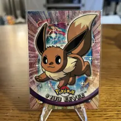 Pokemon 2000 Eevee #133 Topps TV Animation Edition Blue Label Series 3 Non Holo - Image 1