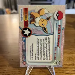 Pokemon 2000 Eevee #133 Topps TV Animation Edition Blue Label Series 3 Non Holo - Image 2