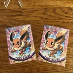 Pokemon 2000 Eevee #133 Topps TV Animation Edition Blue Label Series 3 Non Holo - Image 3