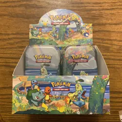 Pokemon TCG Celebrations Mini Tin Set Of 4 with Display Box Unopened - Image 1