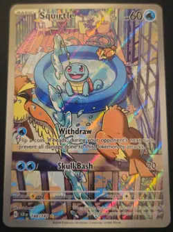 Pokemon Squirtle TCG Stellar Crown Illustration Rare 148/142 - Image 1