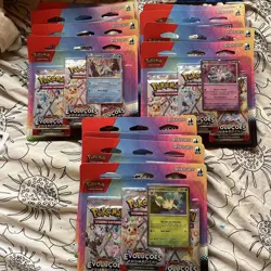 Pokemon Scarlet & Violet Prismatic Evolutions 12x Triple Packs PORTUGUESE Brazil - Image 1