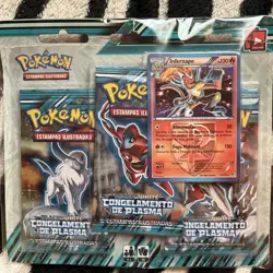 2013 Pokemon Portuguese Plasma Freeze Infernape Factory Sealed Triple Blister - Image 1