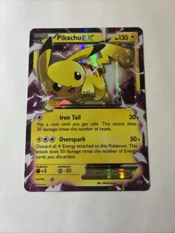 Pokemon Pikachu EX XY84 Holo Black Star Promo XY 2015 Full Art TCG English ENG - Image 1