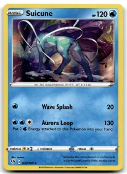 Suicune 037/189 Holo Rare SWSH03: Darkness Ablaze NM - Image 1