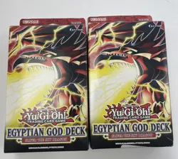 (2) YUGIOH EGYPTIAN GOD DECK SLIFER THE SKY DRAGON STRUCTURE DECK UNOPENED - Image 1