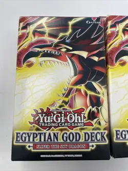 (2) YUGIOH EGYPTIAN GOD DECK SLIFER THE SKY DRAGON STRUCTURE DECK UNOPENED - Image 2