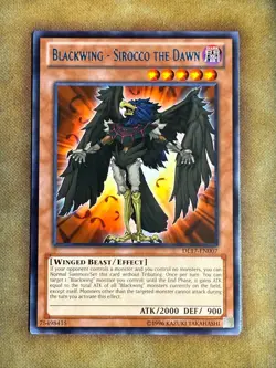 Yugioh Blackwing - Sirocco The Dawn DL17-EN007 Duelist League Rare Blue NM - Image 1