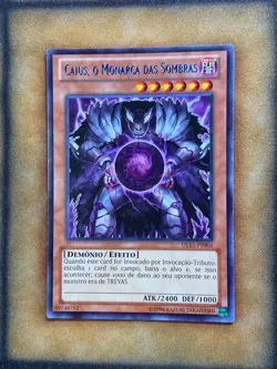Yugioh Caius The Shadow Monarch DL15-EN006 DL15-PT006 DL Rare Blue Portuguese LP - Image 1