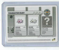 Pokemon Battle Card E Reader Ruby Gameboy Advance 2003 Youngster Rudy Ruby NM - Image 1