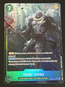 Hody Jones OP06-035 SR Alt Art One Piece Card Wings of the Captain English Nm - Image 2