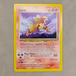Entei 17/64 Neo Revelation Set Rare Pokemon Card NM Near Mint - Image 1