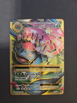 Pokemon TCG Mega-Venusaur-EX Evolutions Holo Full Art Ultra Rare Card 100/108 - Image 1