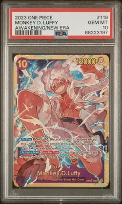 Monkey D Luffy OP05-119 SEC PSA 10 One Piece Card Game Awakening Of The New Era - Image 1