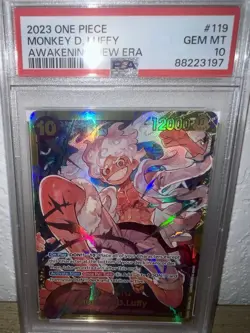 Monkey D Luffy OP05-119 SEC PSA 10 One Piece Card Game Awakening Of The New Era - Image 5