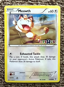 MEOWTH 53/83 HOLO XY GENERATIONS TOYS R US PROMO POKEMON CARD NM - Image 1