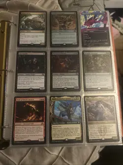 495 Magic The Gathering Card Binder Mythic And Rare Only, Some Foils Full Art - Image 1