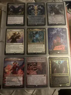 495 Magic The Gathering Card Binder Mythic And Rare Only, Some Foils Full Art - Image 2