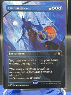 MTG Magic the Gathering Omniscience (312/789) Foundations LP - Image 1