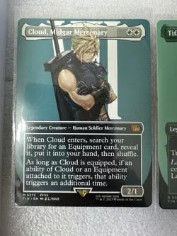 Cloud, Midgar Mercenary & Tiffa Lockheart Borderless Final Fantasy Regular - Image 2