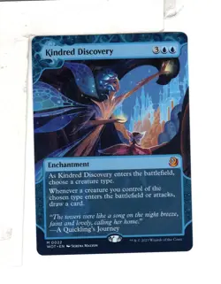 MTG SkeenAB Kindred Discovery BORDERLESS from WOT. NM. - Image 1