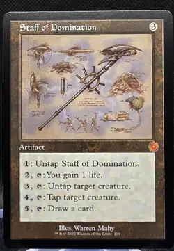 Staff of Domination #119 The Brothers' War: Retro Frame Artifacts Regular Mythic - Image 1