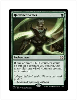 1x Hardened Scales, Lost Caverns of Ixalan Commander, Magic MTG NM - Image 1
