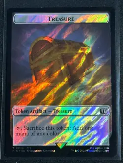 Magic MTG Final Fantasy Collector's Commander Surge Foil Treasure Clue SP FFX 2 - Image 2