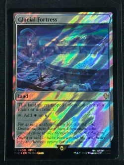 Magic MTG Final Fantasy Collector's Commander Surge Foil Glacial Fortress SP FFX - Image 1