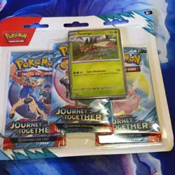 Pokemon Journey Together SV09 3-Pack Blister Set of 2! Brand New Sealed 🌟 - Image 2