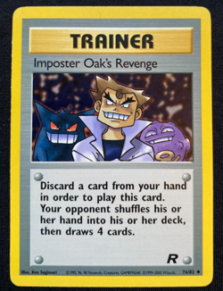 Pokemon TCG Imposter Oak's Revenge Team Rocket 76/82 Regular LP - Image 1