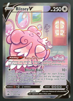 Pokemon TCG Blissey V Alternate Art 183/198 Swsh06 SwSh Chilling Reign - Image 1