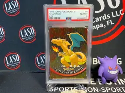 1999 Topps Pokemon TV #6 Charizard Foil PSA 8! NM-MT - Image 1