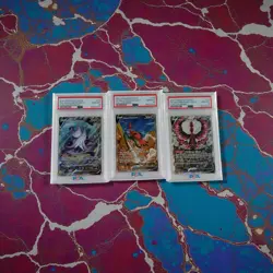 Sequential PSA 10 Galarian Articuno Zapdos Moltres V Alt Art Chilling Reign Trio - Image 1