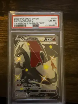 Pokemon Charizard v Champion's Path Secret Rare Full Art #079 - Image 1
