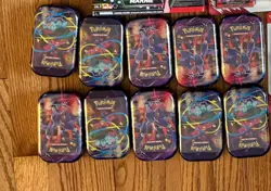 Lot of 10 Sealed Mini Tins Pokemon TCG Mega Evolution Mega Heros - Image 1