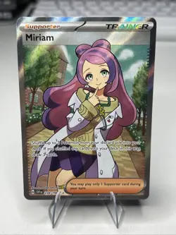 Pokemon TCG Miriam Holo Trainer Full Art #238/198 Near Mint Condition - Image 1