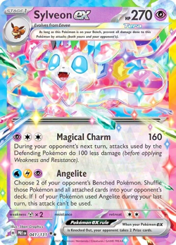 Pokemon TCG Sylveon ex 041/131 Prismatic Evolutions Double Rare Rainbow Holo - Image 1