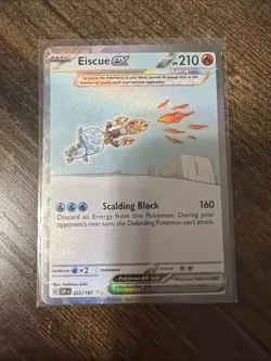 Pokemon TCG - Eiscue ex 222/197 Special Illustration Rare SIR Obsidian Flames - Image 1