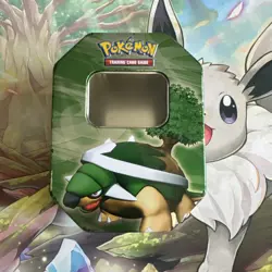 Pokemon TCG 2007 Holiday Diamond & Pearl Torterra Collector's Tin *EMPTY* - Image 1