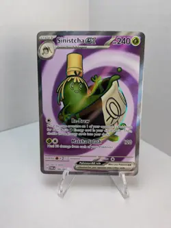 Pokemon Sinistcha ex #189/167 Twilight Masquerade English Full Art NM - Image 1