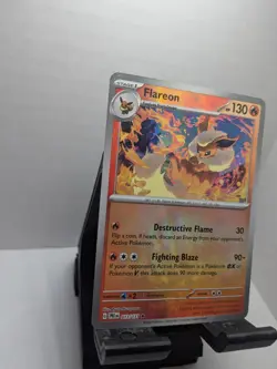 Pokemon TCG Flareon Poke Ball Pattern 013/131 Prismatic Evolutions NM - Image 2