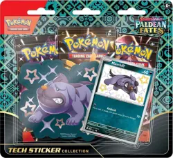 Pokemon Scarlet & Violet Paldean Fates Shiny Maschiff Tech Sticker Collection - Image 1