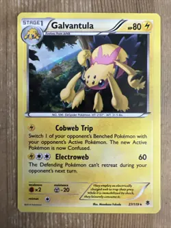 Galvantula 27/119 Cracked Ice Holo XY Phantom Forces Pokemon TCG DMG - Image 1