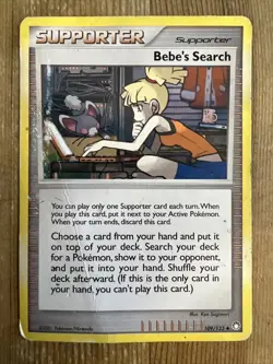 1x - Bebe's Search - 109/123 - Uncommon DMG English Pokemon Mysterious Treasures - Image 1