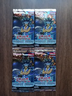 4x YuGiOh Legendary Duelists Duels From The Deep 1st Edition Booster Packs - Image 1