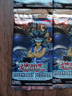 4x YuGiOh Legendary Duelists Duels From The Deep 1st Edition Booster Packs - Image 2