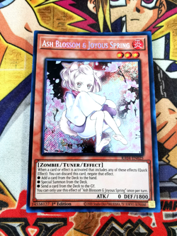 Ash Blossom & Joyous Spring ra04-en025 1st Edition (NEW) Secret Rare Yu-Gi-Oh! - Image 1