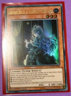 Ghost Belle & Haunted Mansion DUPO-EN078 Ultra Rare 1st Ed./ NM Yugioh - Image 1